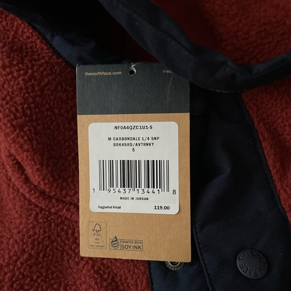 COPY - The North Face Men’s Carbondale 1/4 Snap Hoodie - Picture 2 of 2